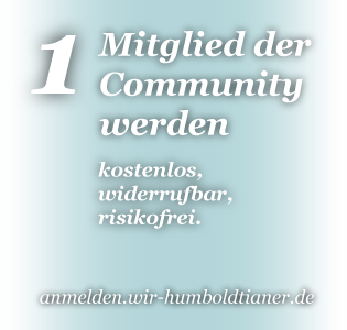 1. Mitglied der Community werden: anmelden.wir-humboldtianer.de